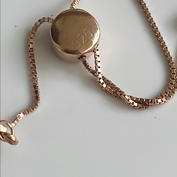 Pink Sapphire gemstones Adjustable bracelet stamped 925 - Picture 4 of 7